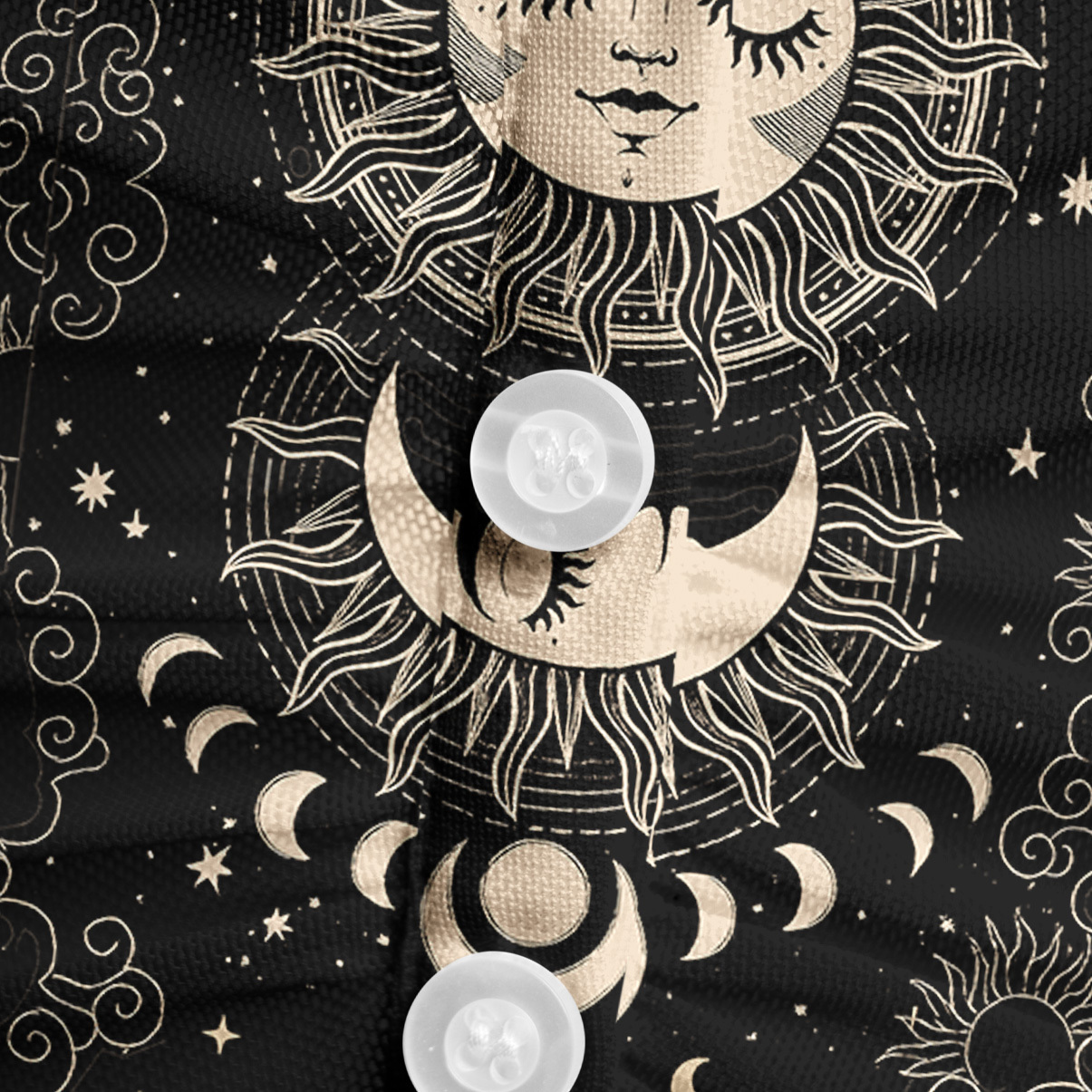 Purplehecate Lunar Eclipse Mesh Button Up Top