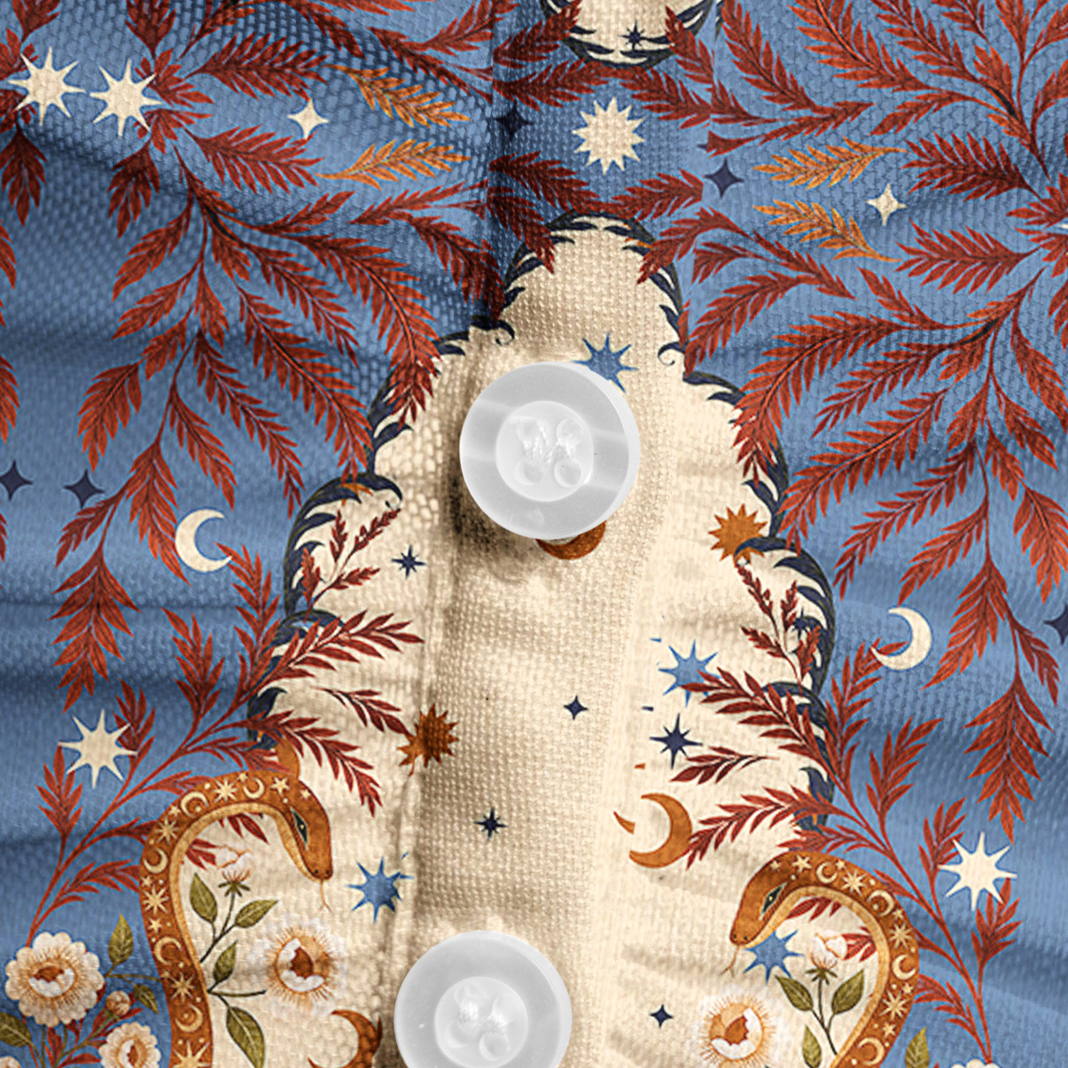 Purplehecate Celestial Ascension Mesh Button Up Shirt