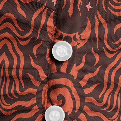 Purplehecate Solar Ritual Mesh Button Up Top