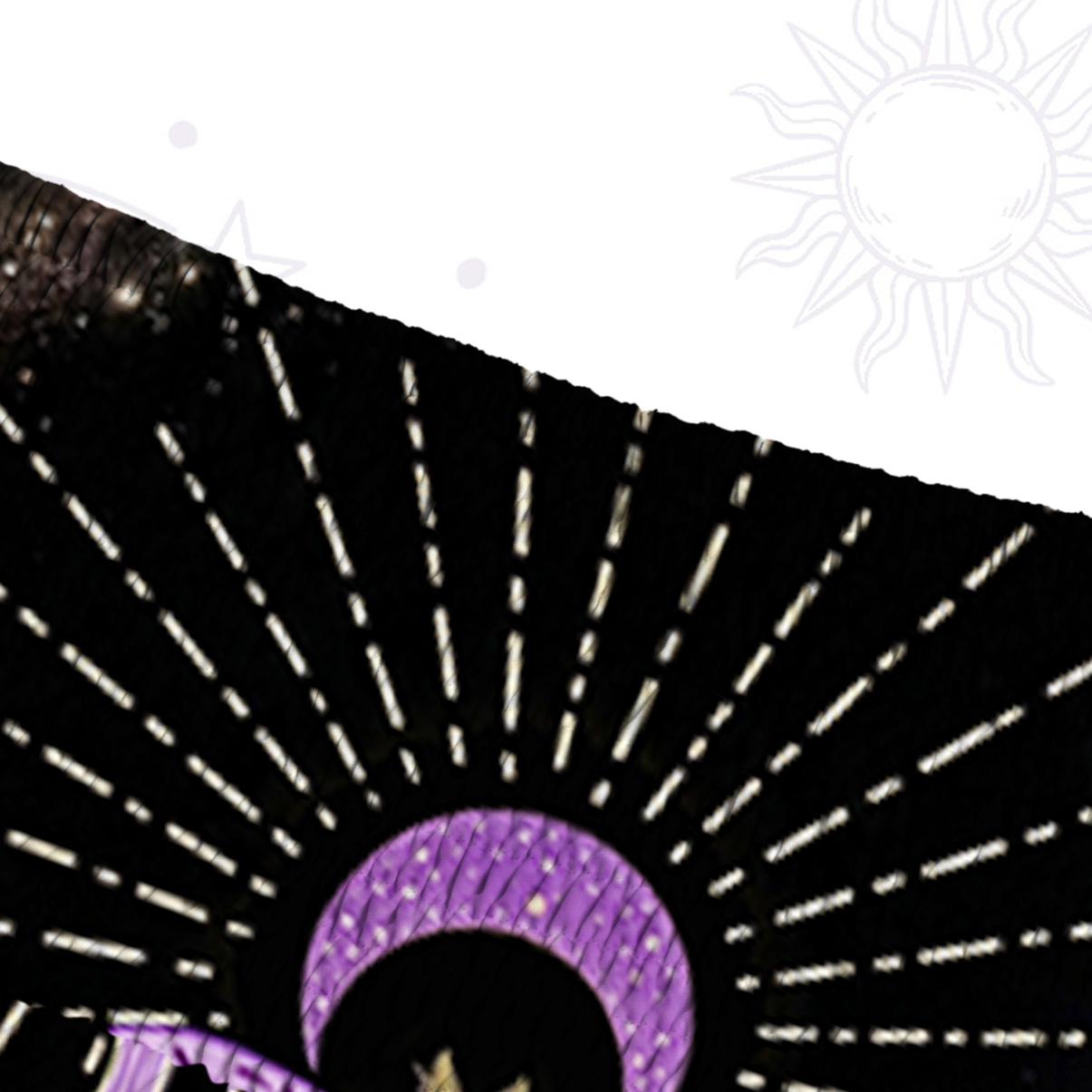 Purplehecate Starry Night Lunar Moth Convertible Maxi Skirt