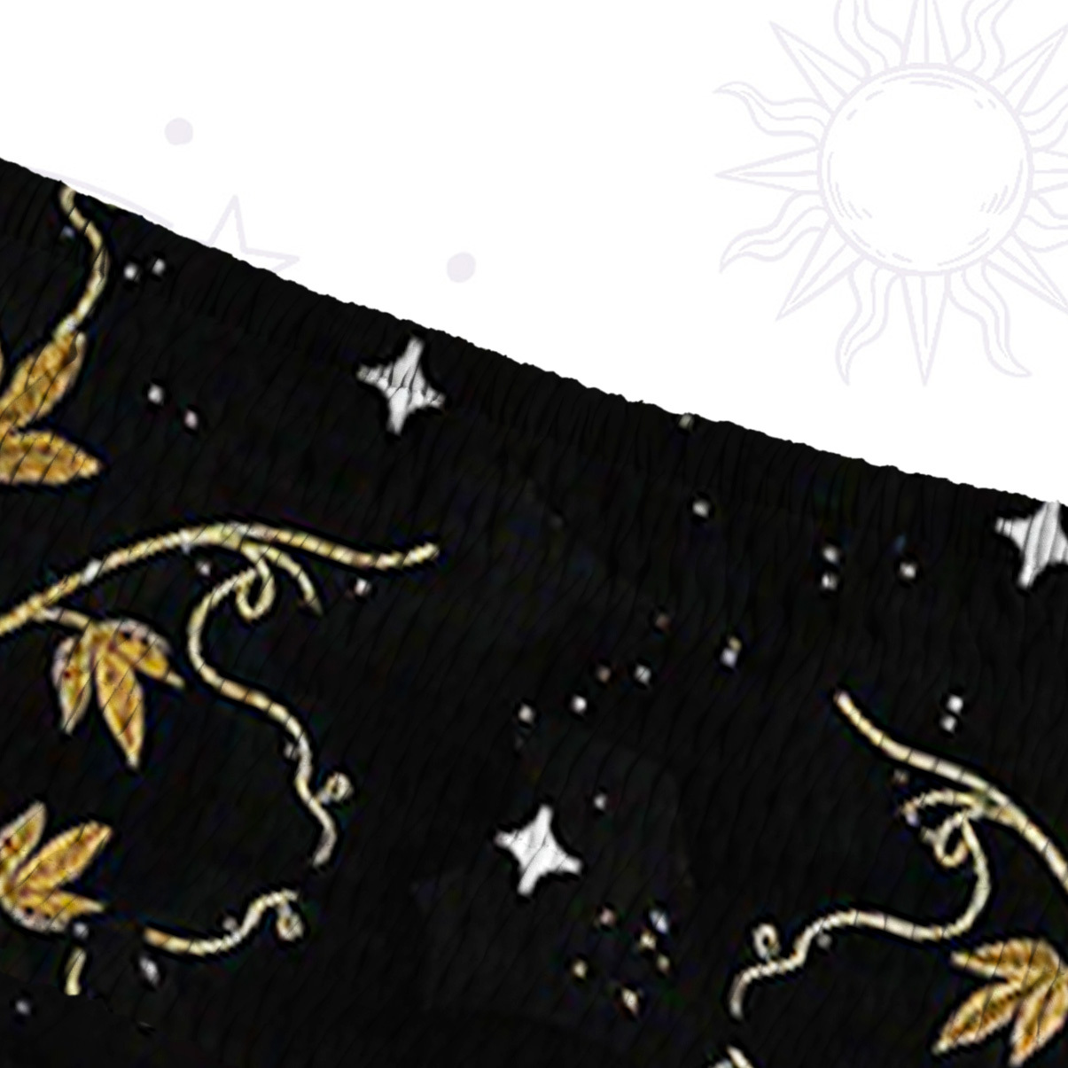 Purplehecate Moon Phase Floral Convertible Maxi Skirt