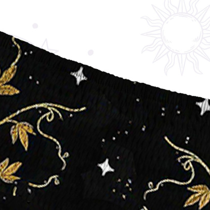 Purplehecate Moon Phase Floral Convertible Maxi Skirt