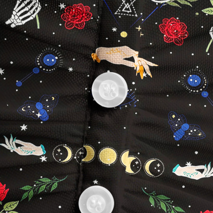 Purplehecate Moonlight Metamorphosis Mesh Button Up Shirt