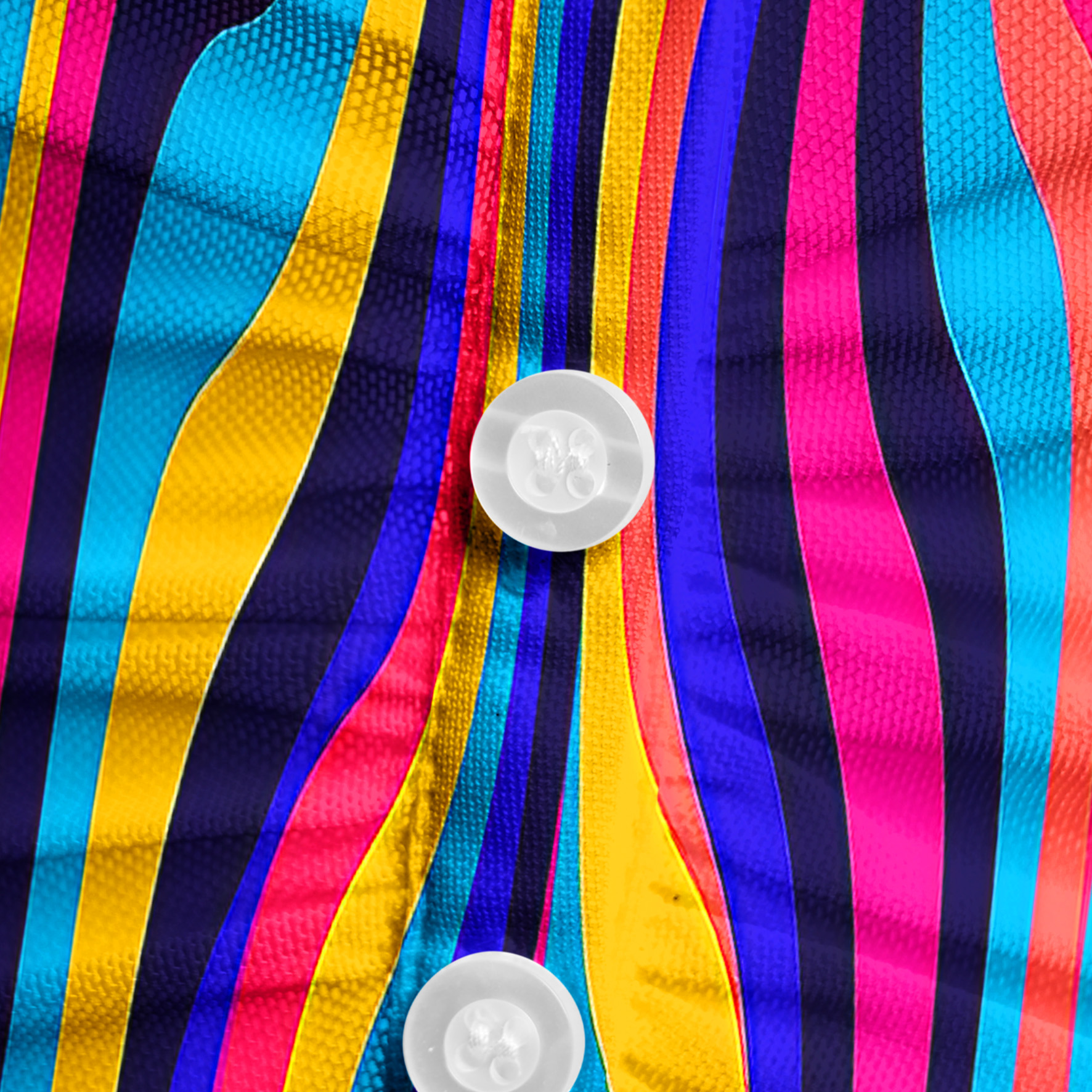 Purplehecate Psychedelic Bloom Mesh Button Up Shirt