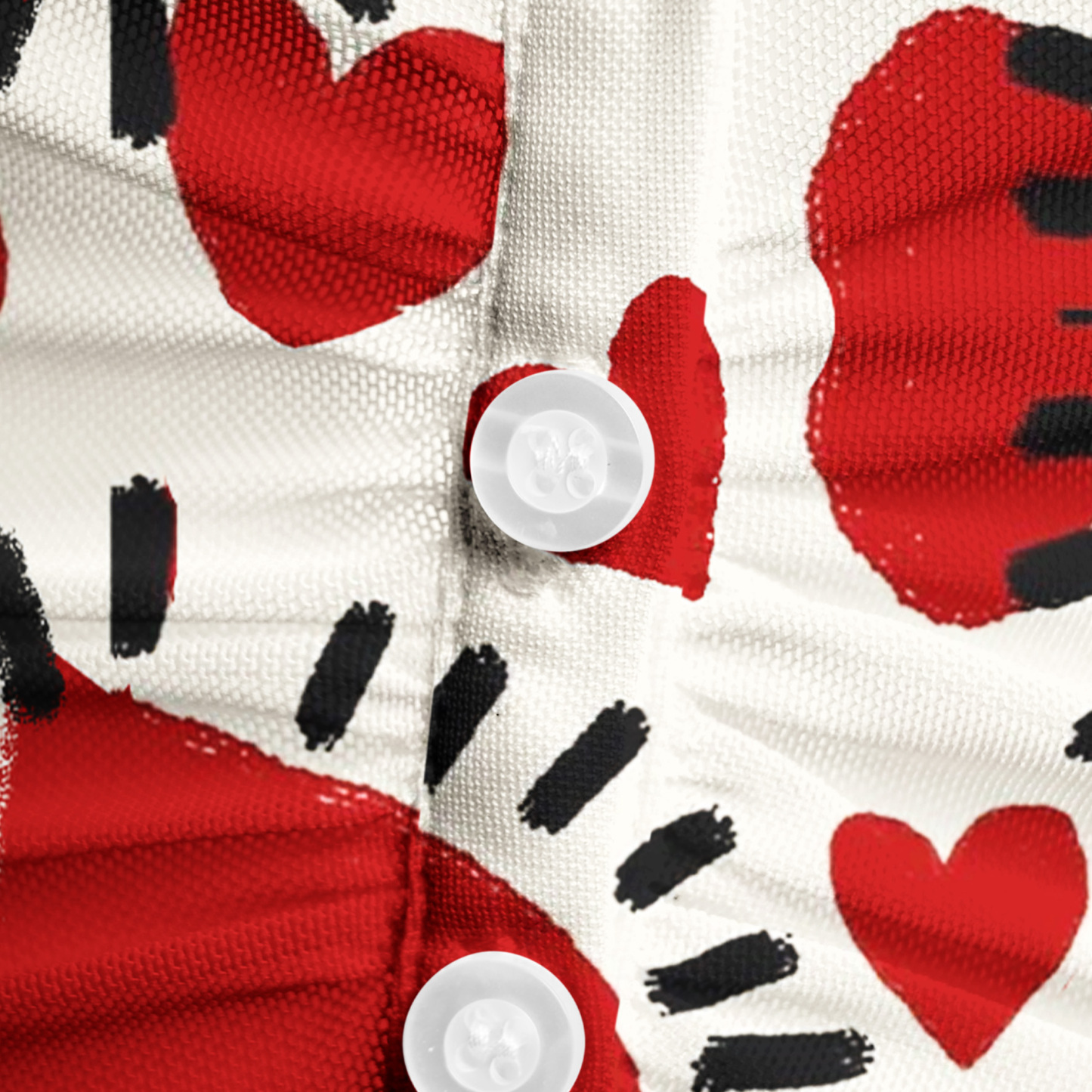 Purplehecate Wild Love Leopard Heart Mesh Button Up Shirt