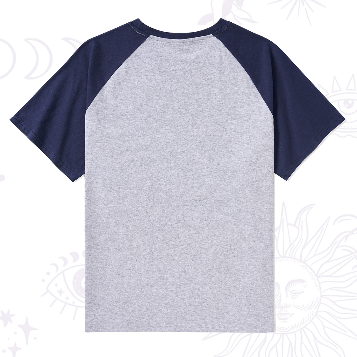 Purplehecate Evil Eye Raglan Short Sleeve T‑Shirt