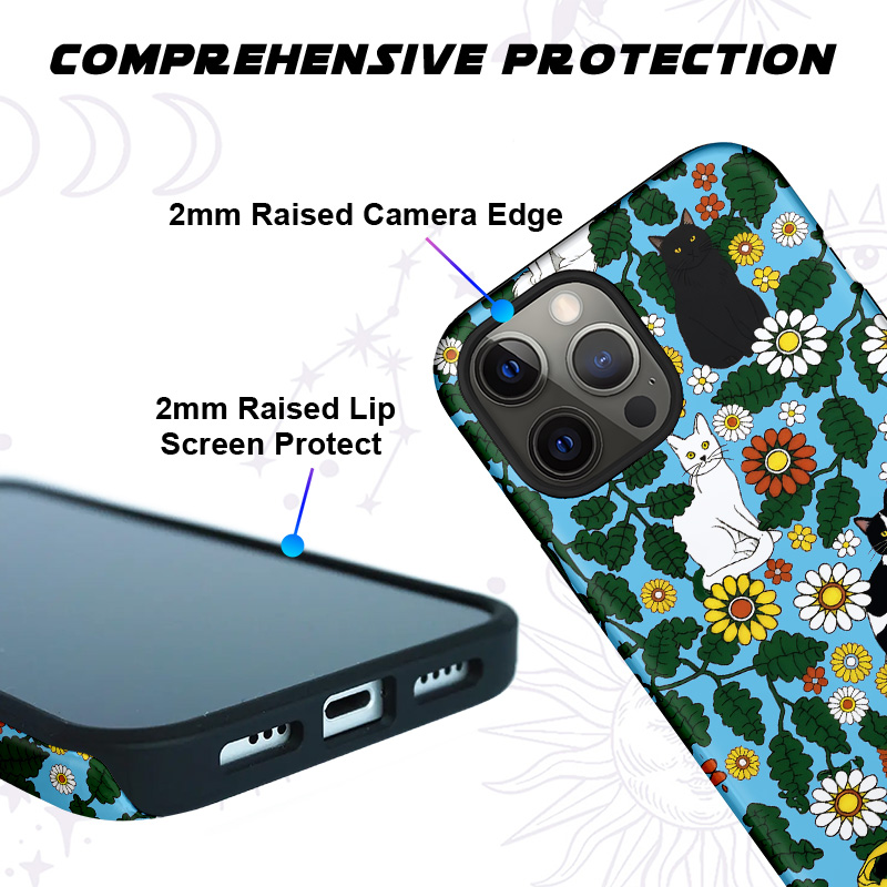 Purplehecate Daisy Cat  Garden Phone Case