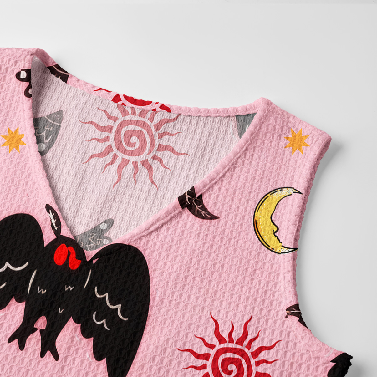 Purplehecate Cryptid Mothman Crochet Knit Maxi Dress
