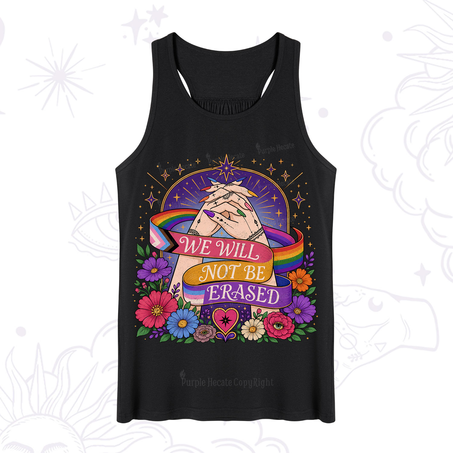 Purplehecate We Will Not Be Erased Pride Tank