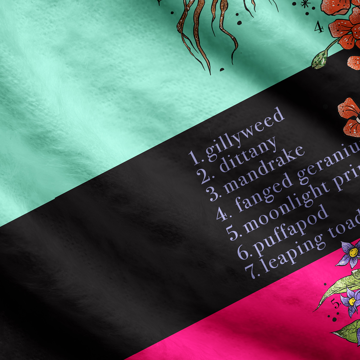 Purplehecate Magical Herbcraft Ugly Cardigan Sweaters