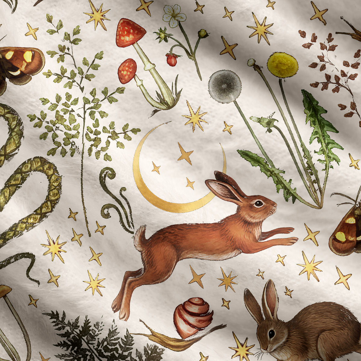 Purplehecate Enchanted Forest Animals Ugly Cardigan Sweaters