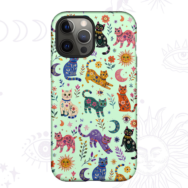 Purplehecate Rainbow Magic Cats Phone Case