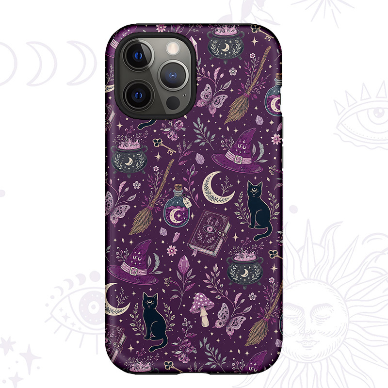 Purplehecate Witchcraft Spellbook Phone Case