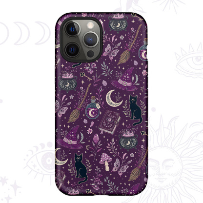 Purplehecate Witchcraft Spellbook Phone Case