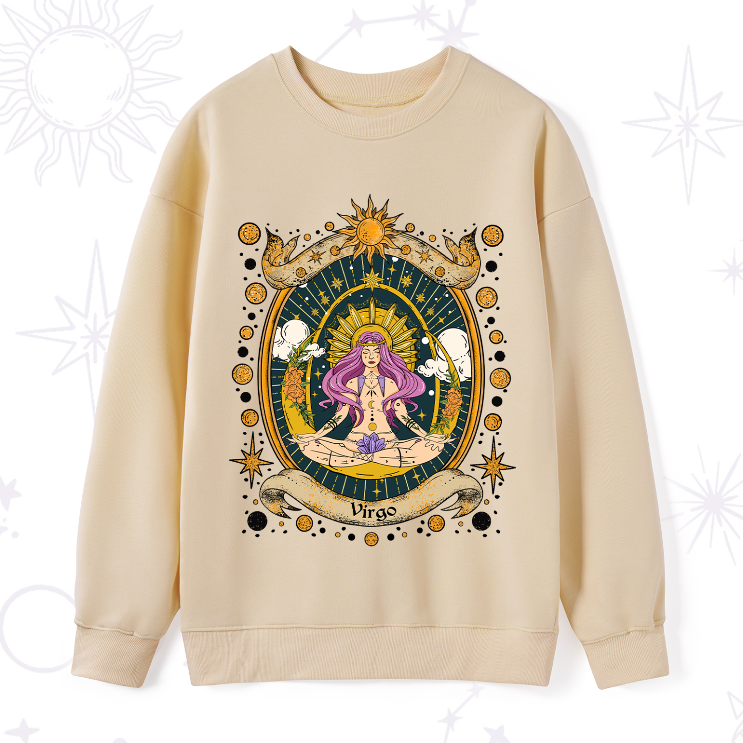 Purplehecate Virgo Radiance Zodiac Sweatshirt