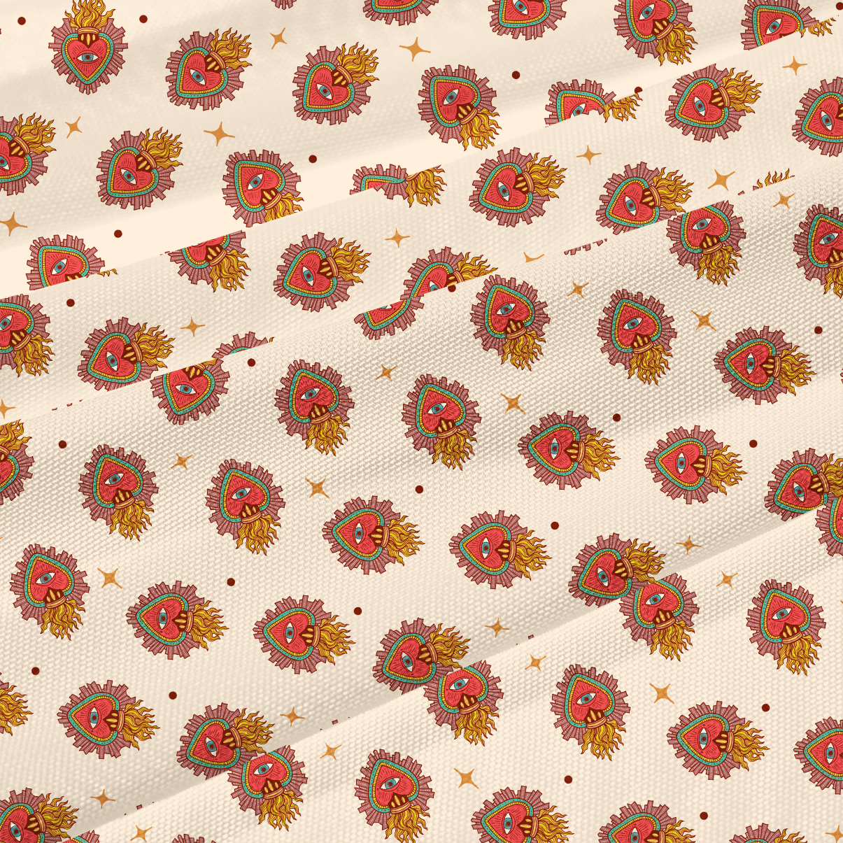 Purplehecate Sacred Heart Beachwear Cover-Up Dress