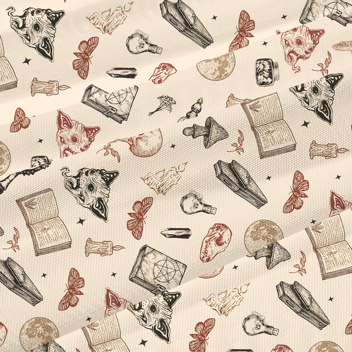 Purplehecate Witchy Spellbook Beachwear Cover-Up Dress