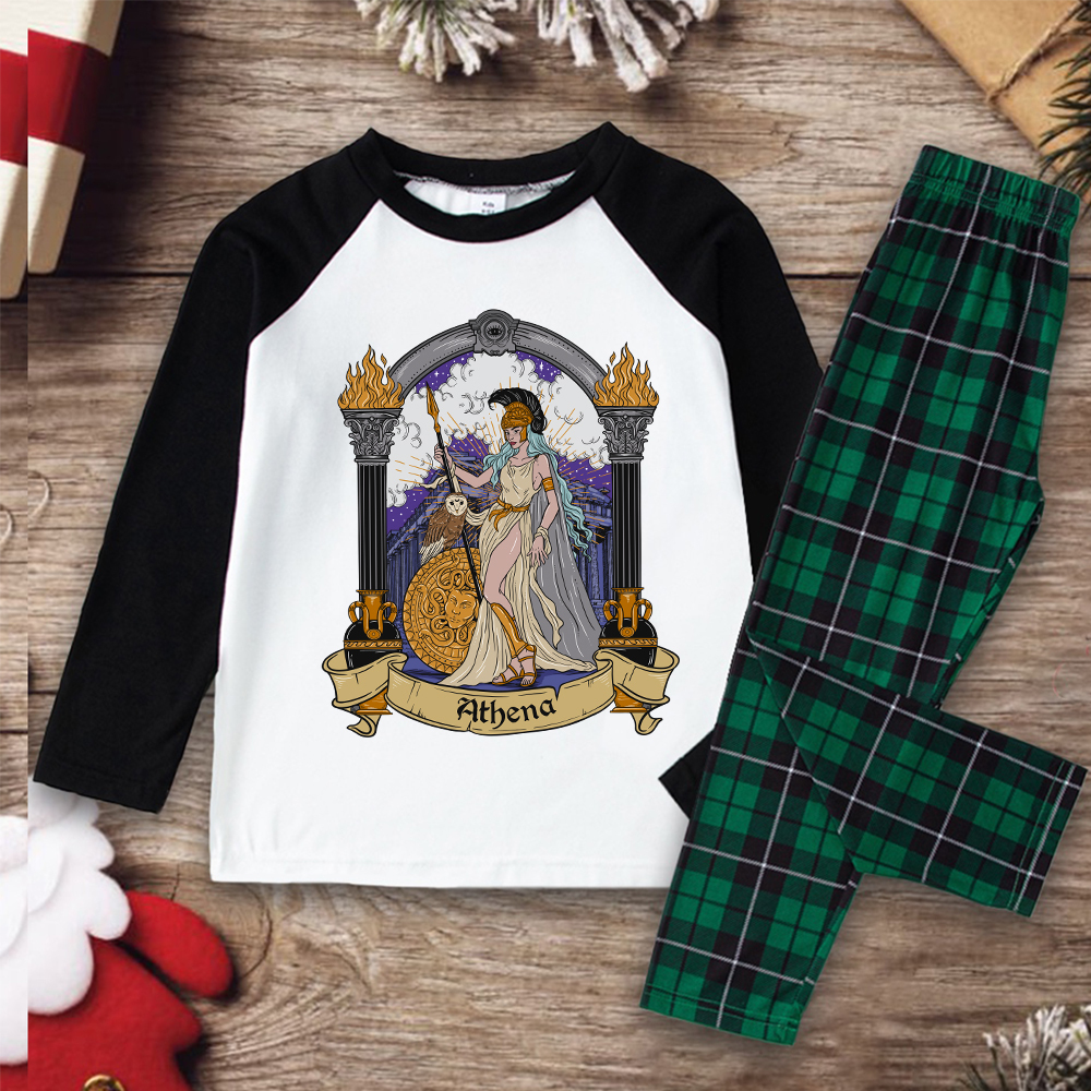 Purplehecate The Wise Goddess Athena Christmas Pajamas