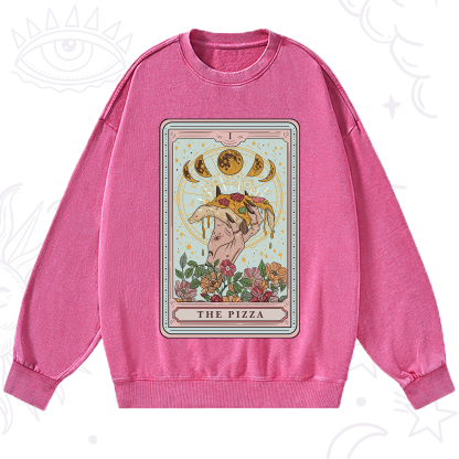 Purplehecate The Pizza Tarot Washed Sweatshirt