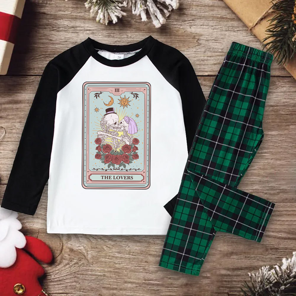 Purplehecate The Lovers Tarot Christmas Pajamas