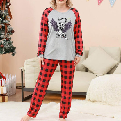 Purplehecate Tiger With Wings Christmas Pajamas