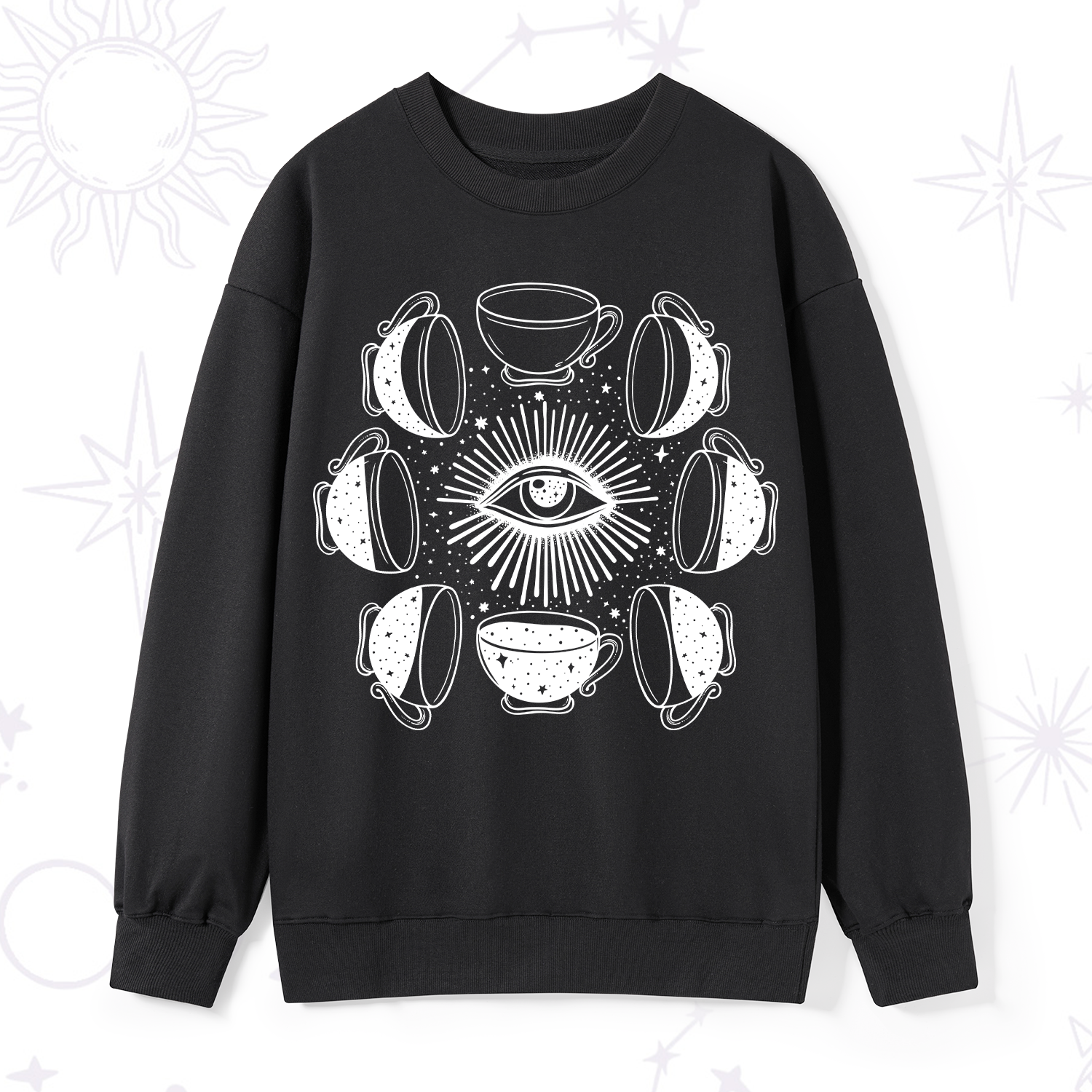Purplehecate Moon Phase Coffee Sweatshirt