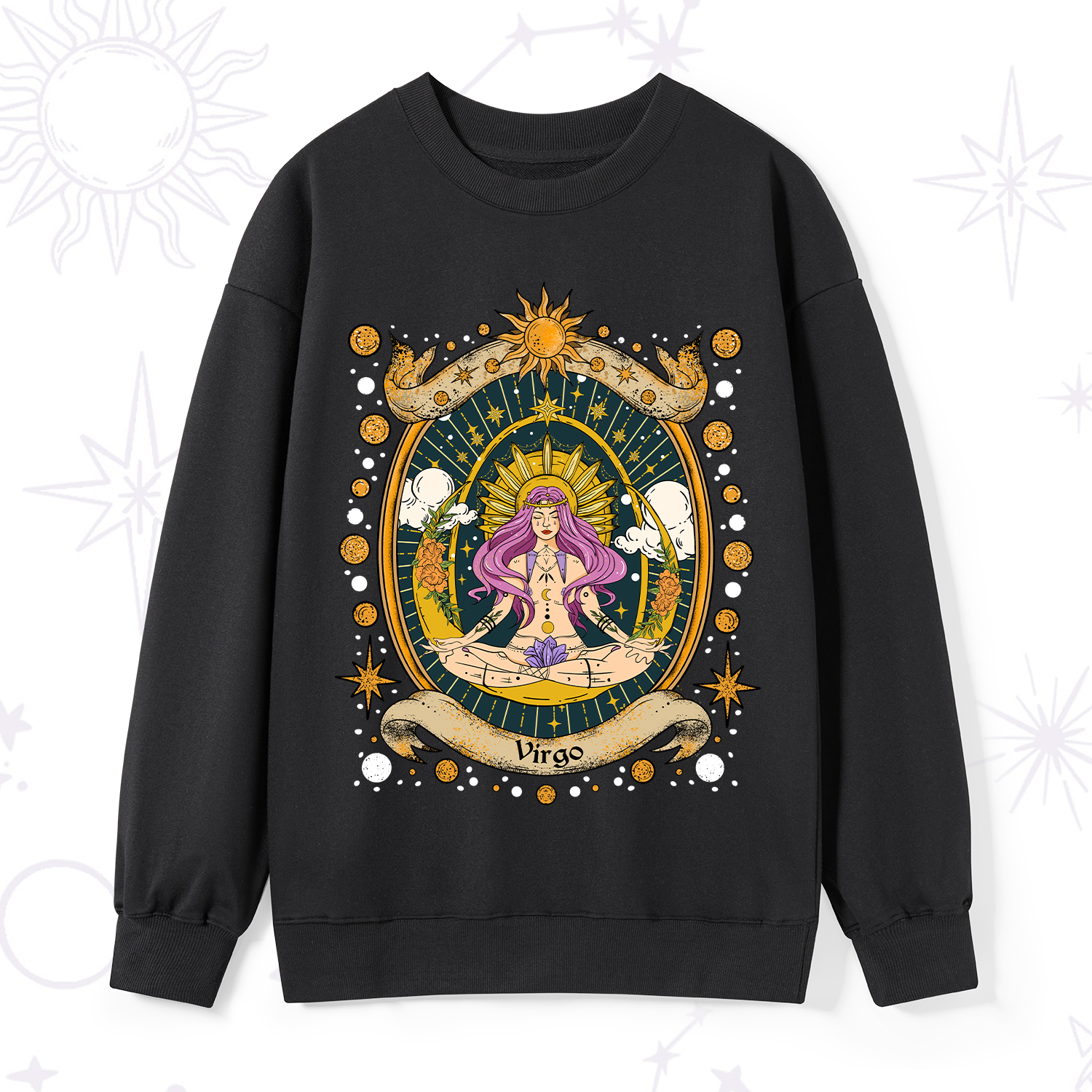 Purplehecate Virgo Radiance Zodiac Sweatshirt