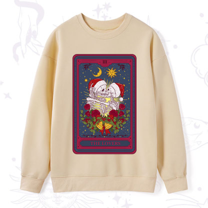Purplehecate Christmas The Lovers Tarot Sweatshirt