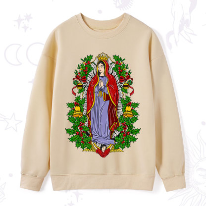 Purplehecate Christmas Mother Mary Sweatshirt