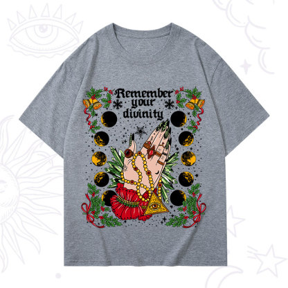 Purplehecate Christmas Remember Your Divinity T-Shirt