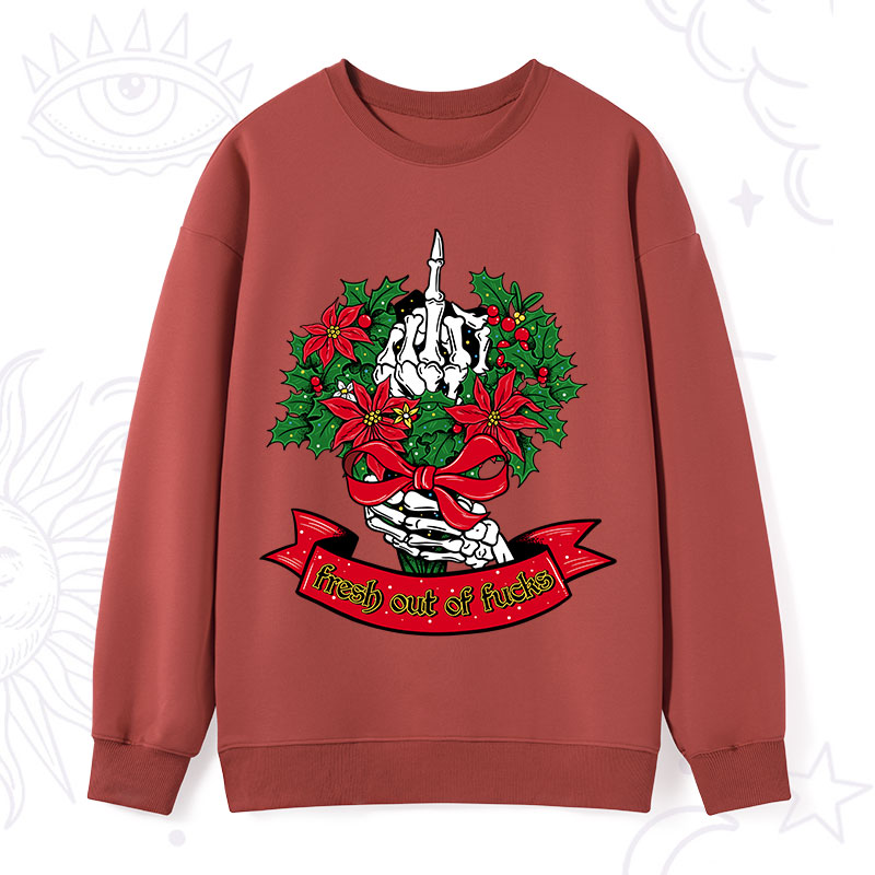Purplehecate Christmas Fresh Out Of Fuck Sweatshirt