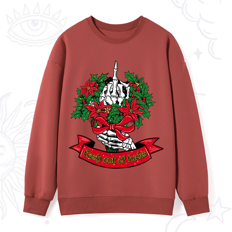 Purplehecate Christmas Fresh Out Of Fuck Sweatshirt