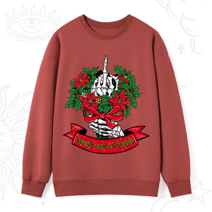Purplehecate Christmas Fresh Out Of Fuck Sweatshirt