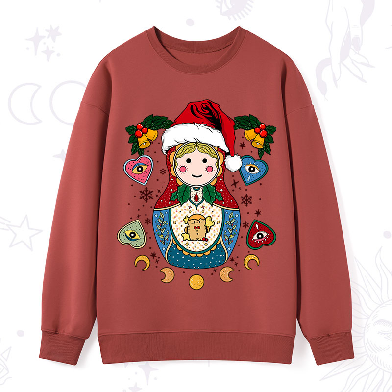 Purplehecate Christmas Nesting Doll Sweatshirt