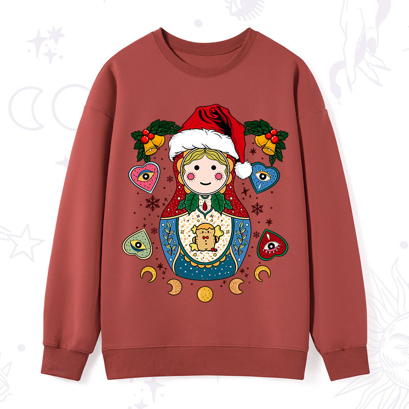 Purplehecate Christmas Nesting Doll Sweatshirt