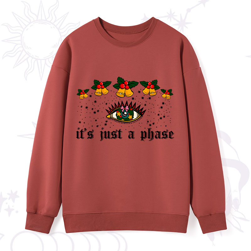 Purplehecate Christmas It's Just A Phase Sweatshirt