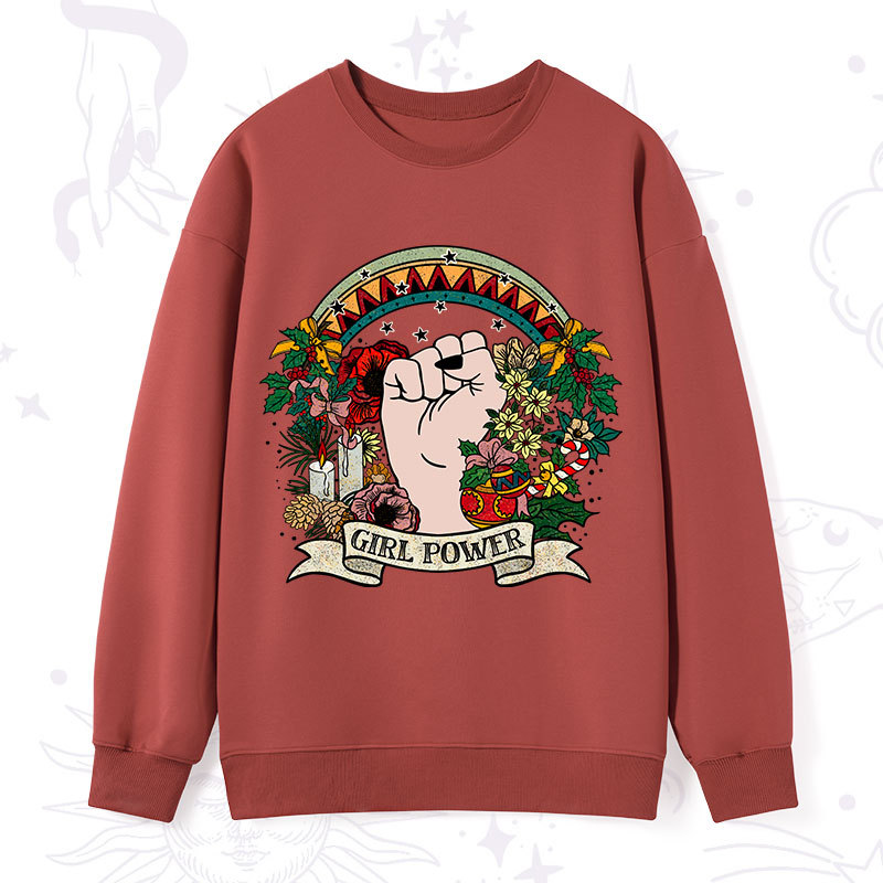 Purplehecate Christmas Girl Power Sweatshirt