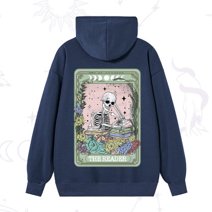 Purplehecate The Reader Bookworm Tarot Skeleton Hoodie