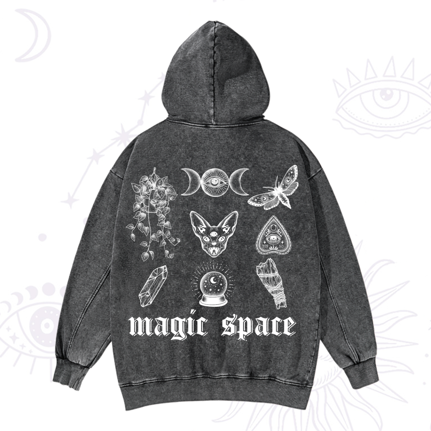 Magic Purplehecate Magic Space Washed Hoodie