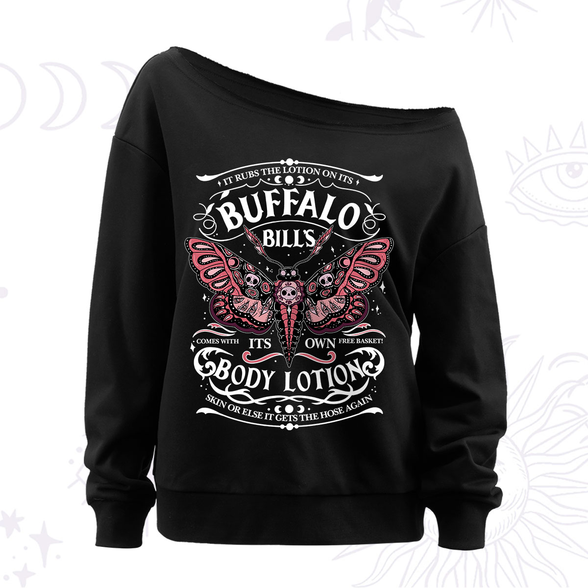 Purplehecate Moth Hunter's Lotion Off The Shoulder Sweatshirt