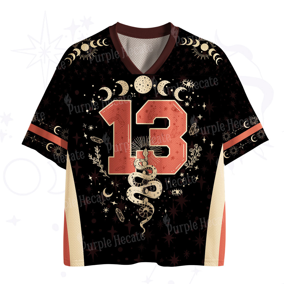 Purplehecate Mystical Moon Phases Snake Mesh Jersey