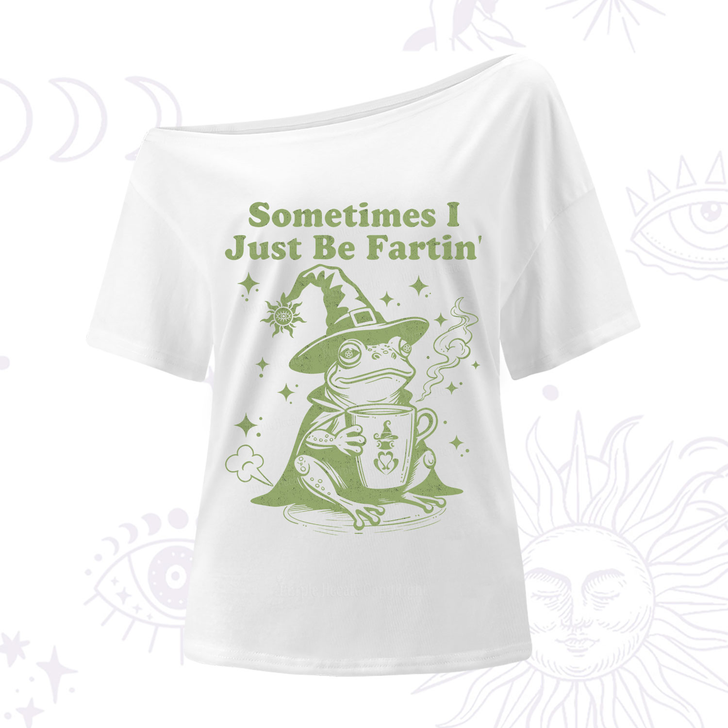 Purplehecate Sometimes I Just Be Fartin One Shoulder T-Shirt
