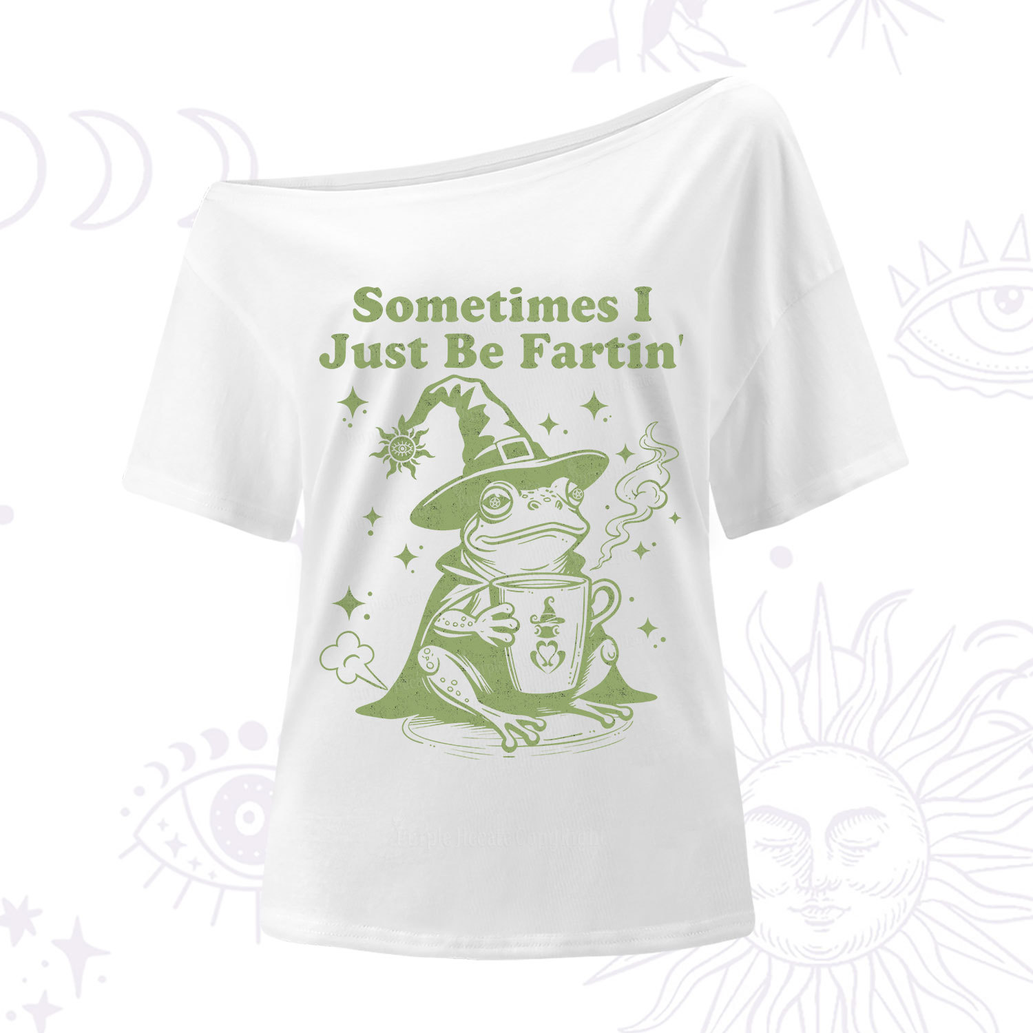 Purplehecate Sometimes I Just Be Fartin One Shoulder T-Shirt