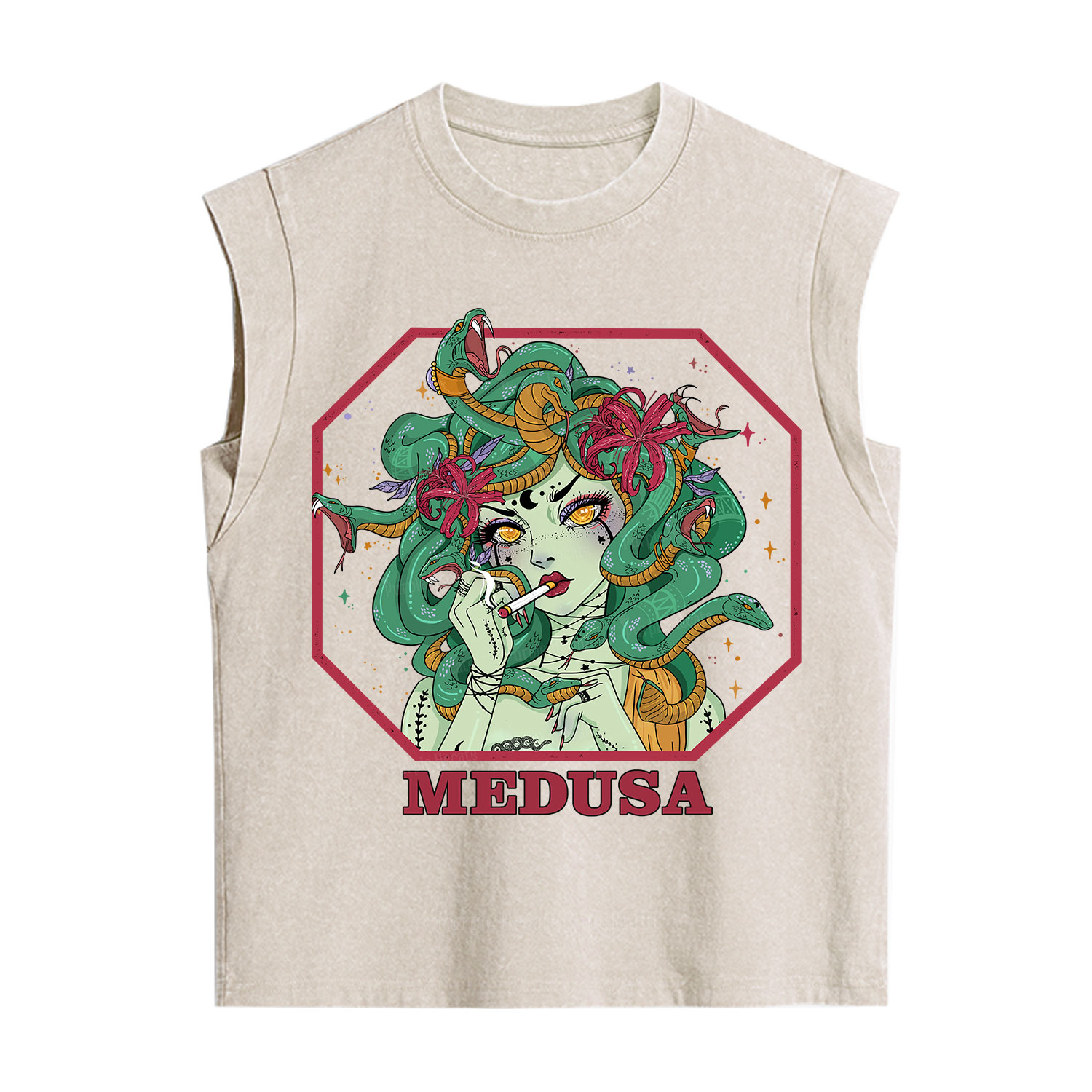 Purplehecate The Greek Goddess Medusa Vintage Washed Tank