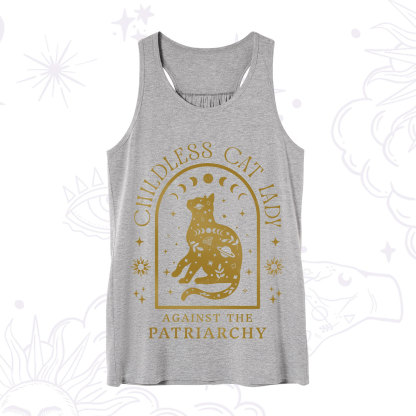 Purplehecate Childless Cat Lady Against the Patriarchy Tank