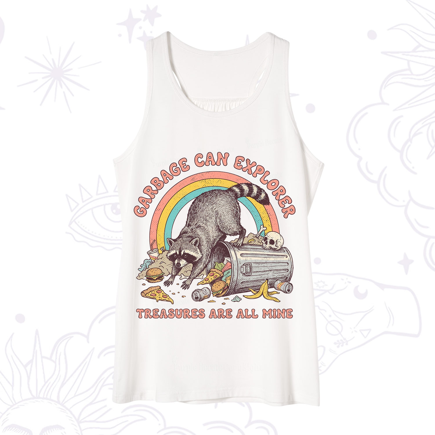 Purplehecate Garbage Can Explorer Raccoon Tank