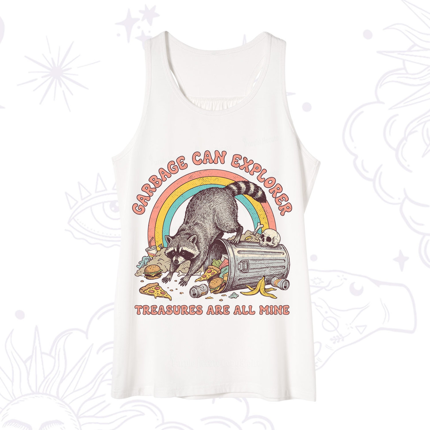 Purplehecate Garbage Can Explorer Raccoon Tank