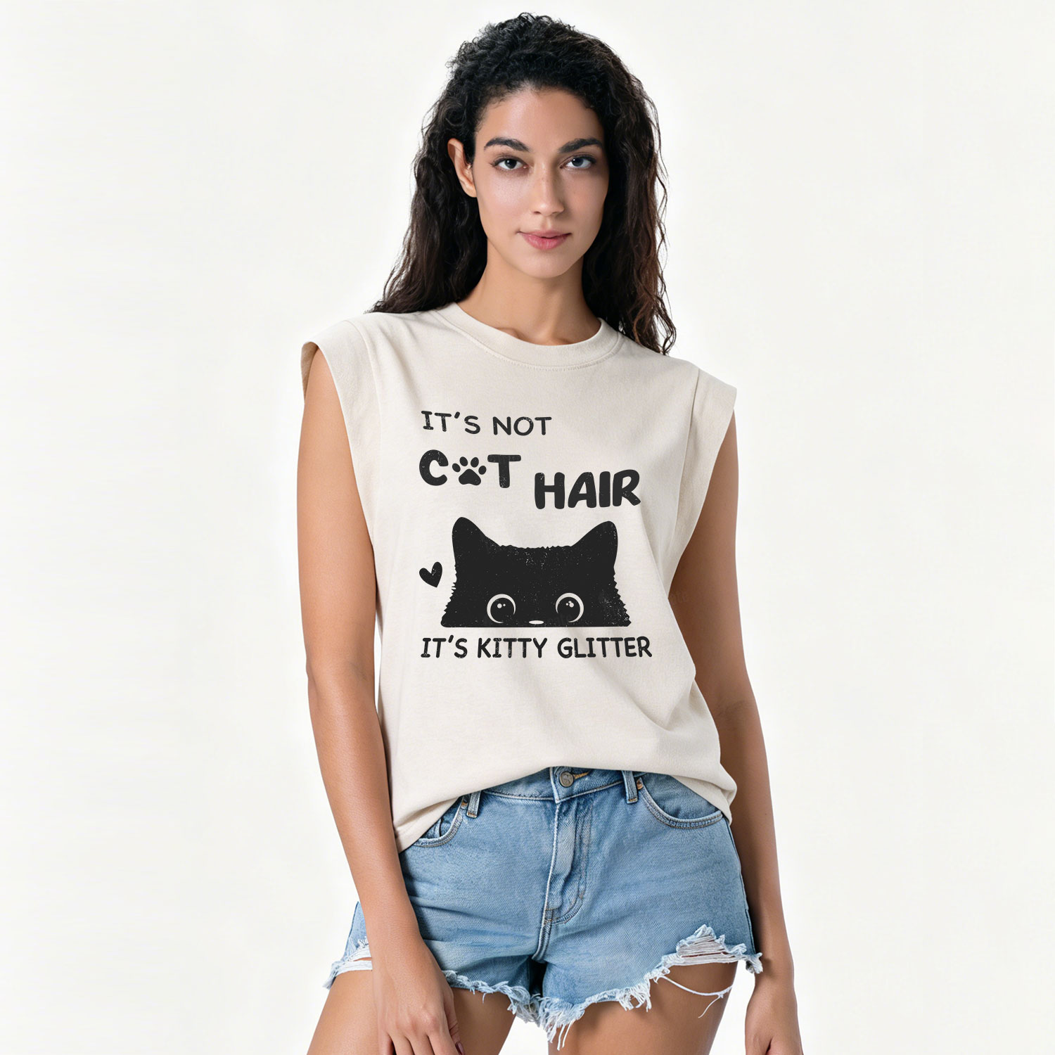 Purplehecate It's Not Cat Hair Vintage Washed Tank