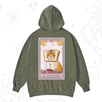 Purplehecate The Toasted Hermit Tarot Washed Hoodie