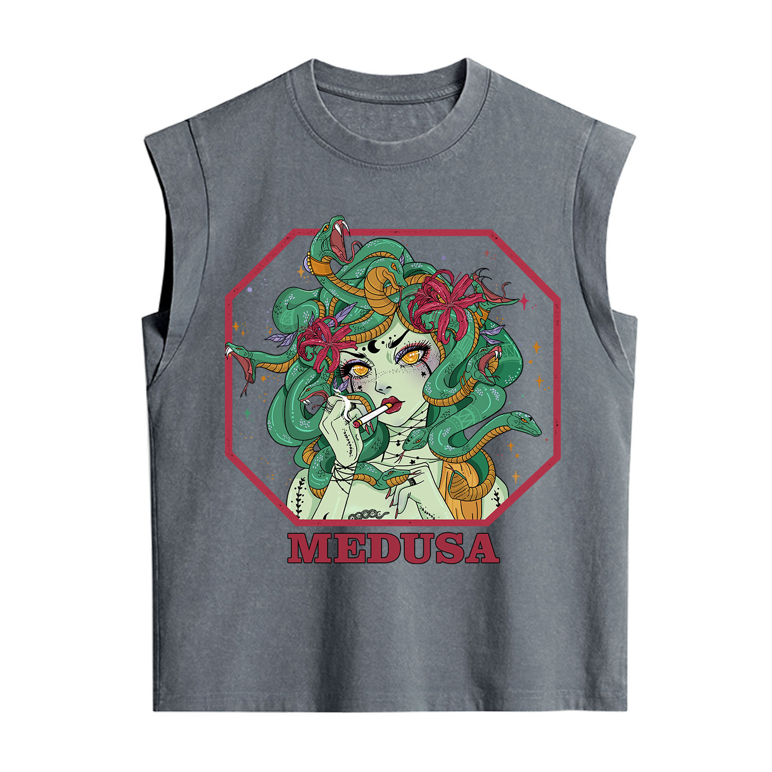Purplehecate The Greek Goddess Medusa Vintage Washed Tank